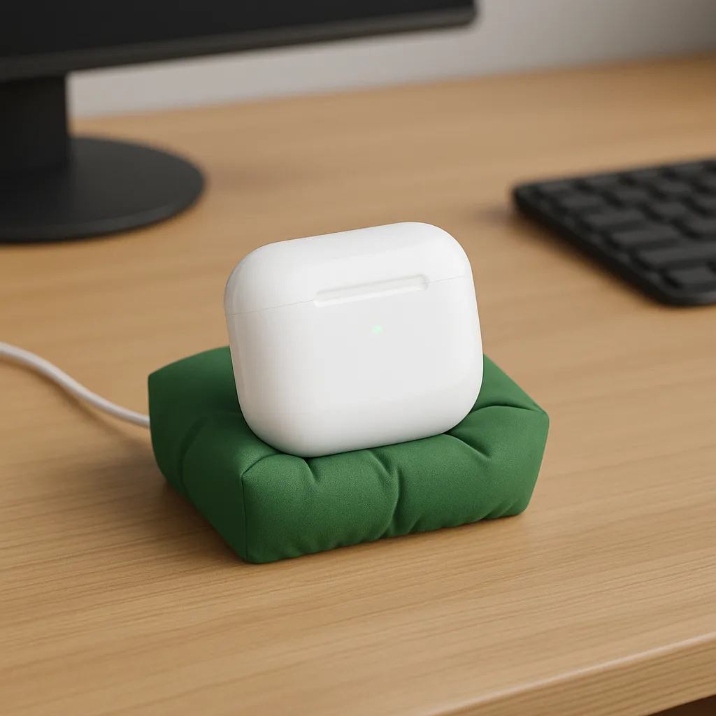 Cenikli AirPods Yastık Şarj Standı | Kablosuz Kulaklık Şarj Tutucu