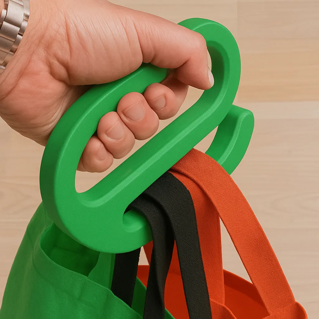 Cenikli Ergonomik Poşet Taşıma Aparatı – Konforlu ve Pratik Alışveriş Çantası Tutacağı