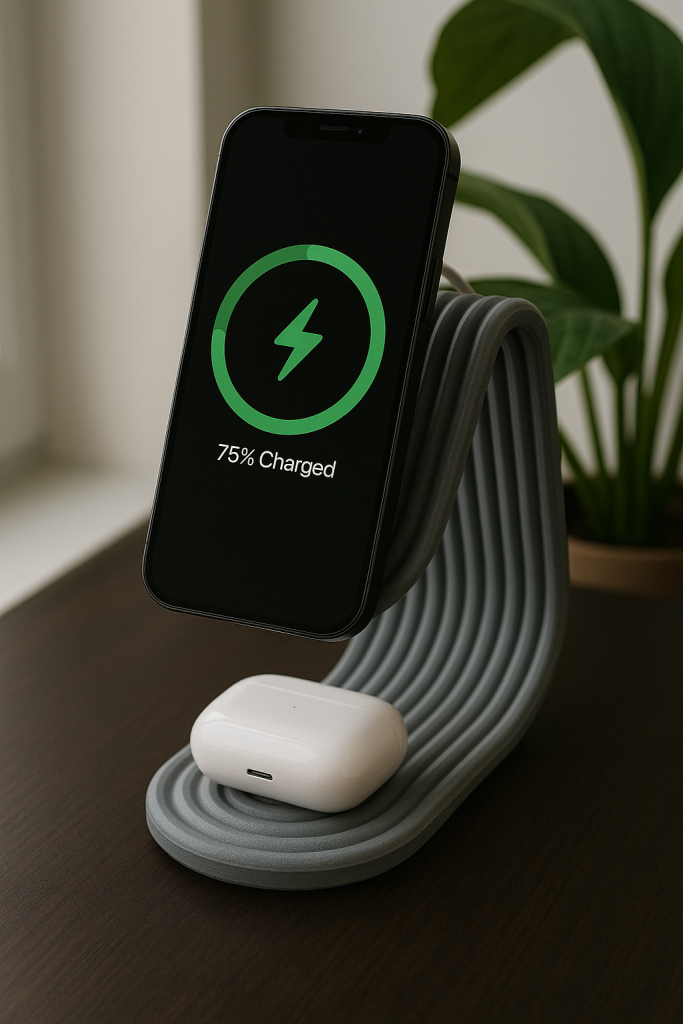 Cenikli MagSafe 2’li Kablosuz Şarj Standı – iPhone & AirPods Uyumlu