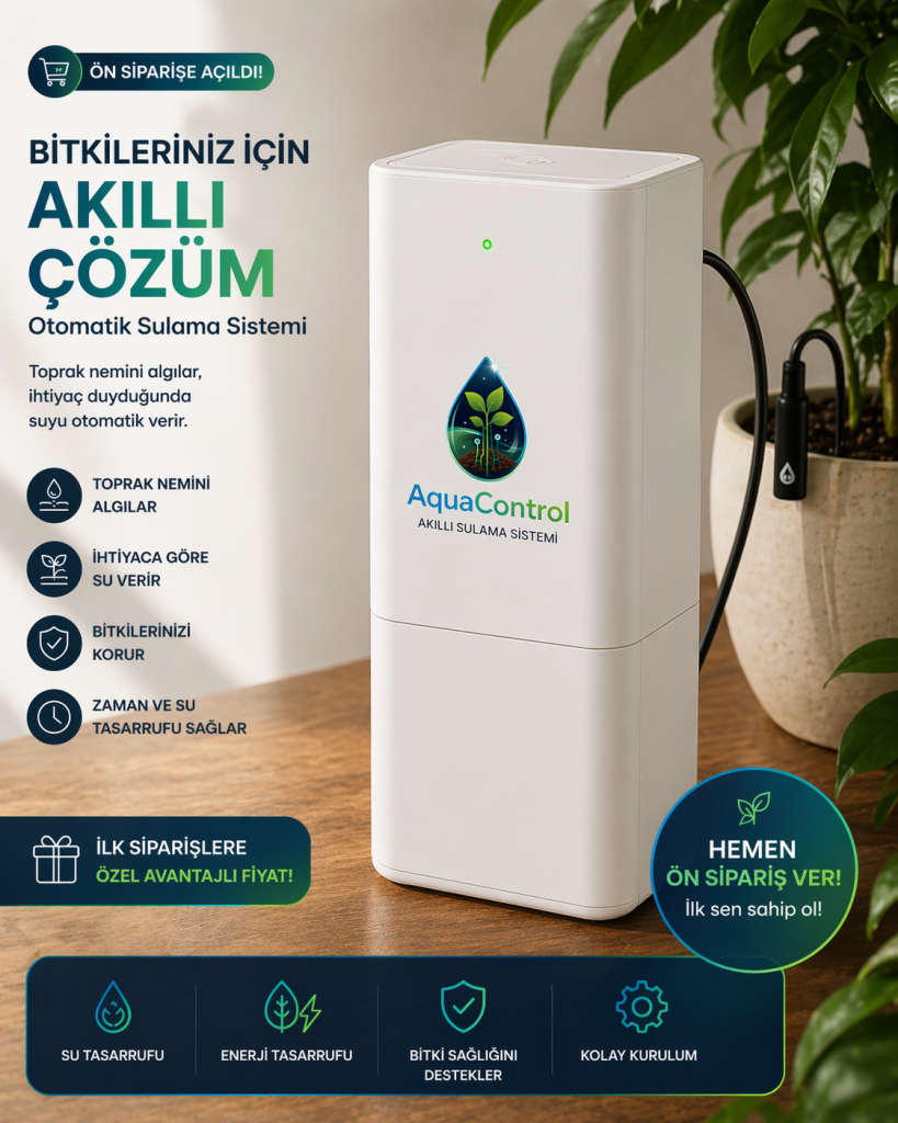 🌱 AquaControl Akıllı Otomatik Bitki Sulama Sistemi